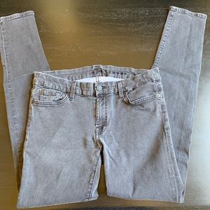 Grey mid  rise. 7 for all mankind jeans